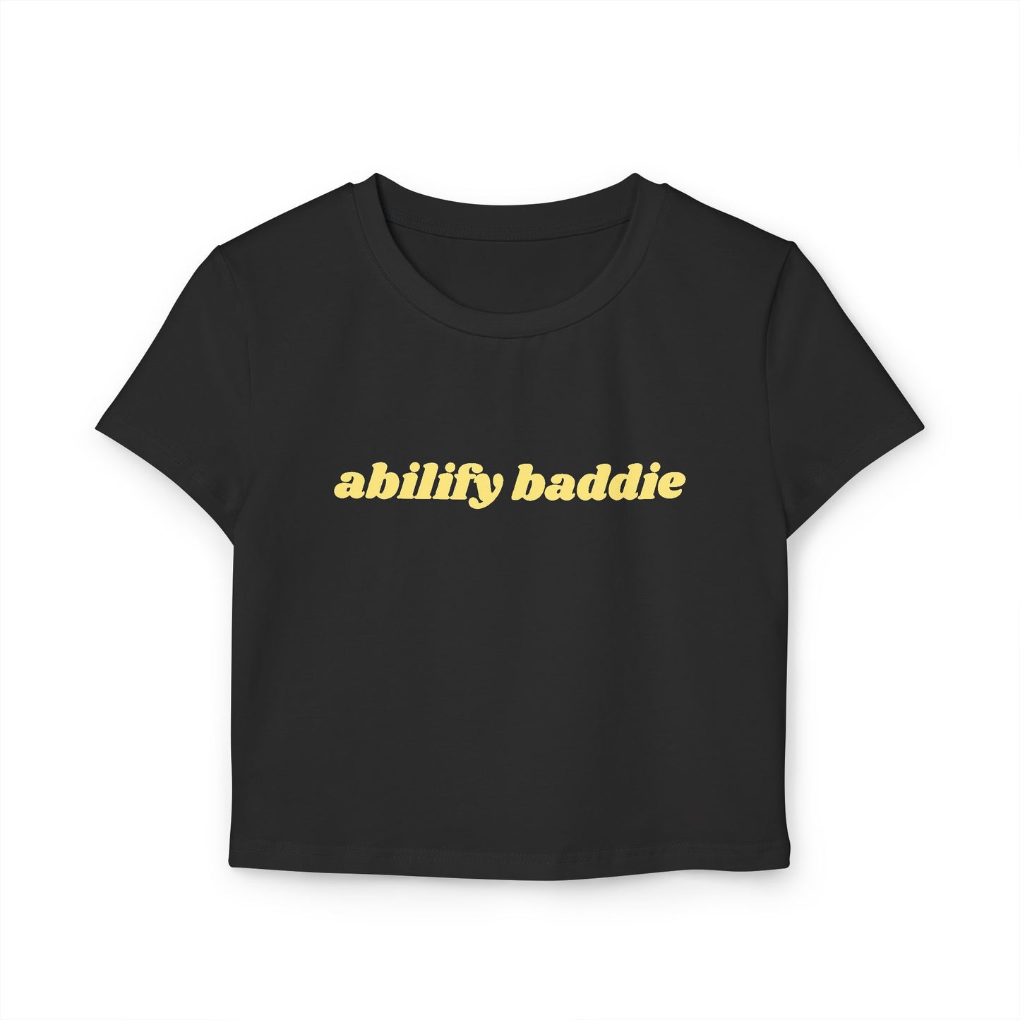 Abilify Baddie baby tee - Yellow