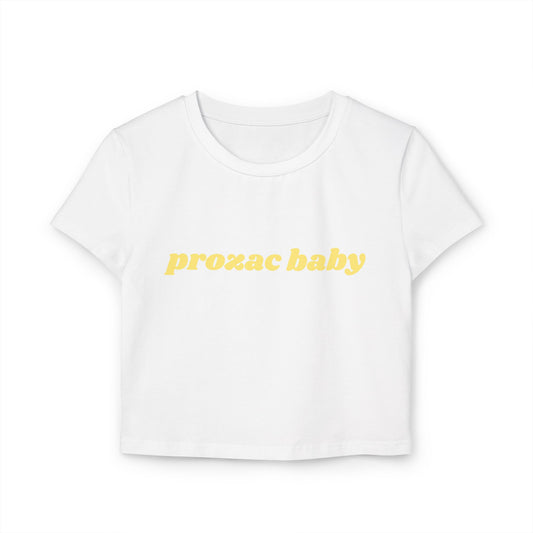 Prozac Baby baby tee - Yellow