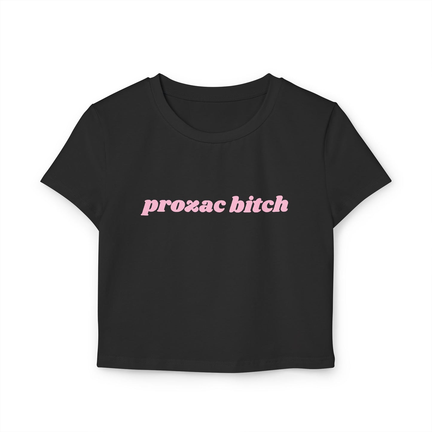 Prozac Bitch baby tee - Pink