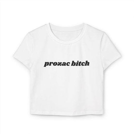 Prozac Bitch baby tee - Black