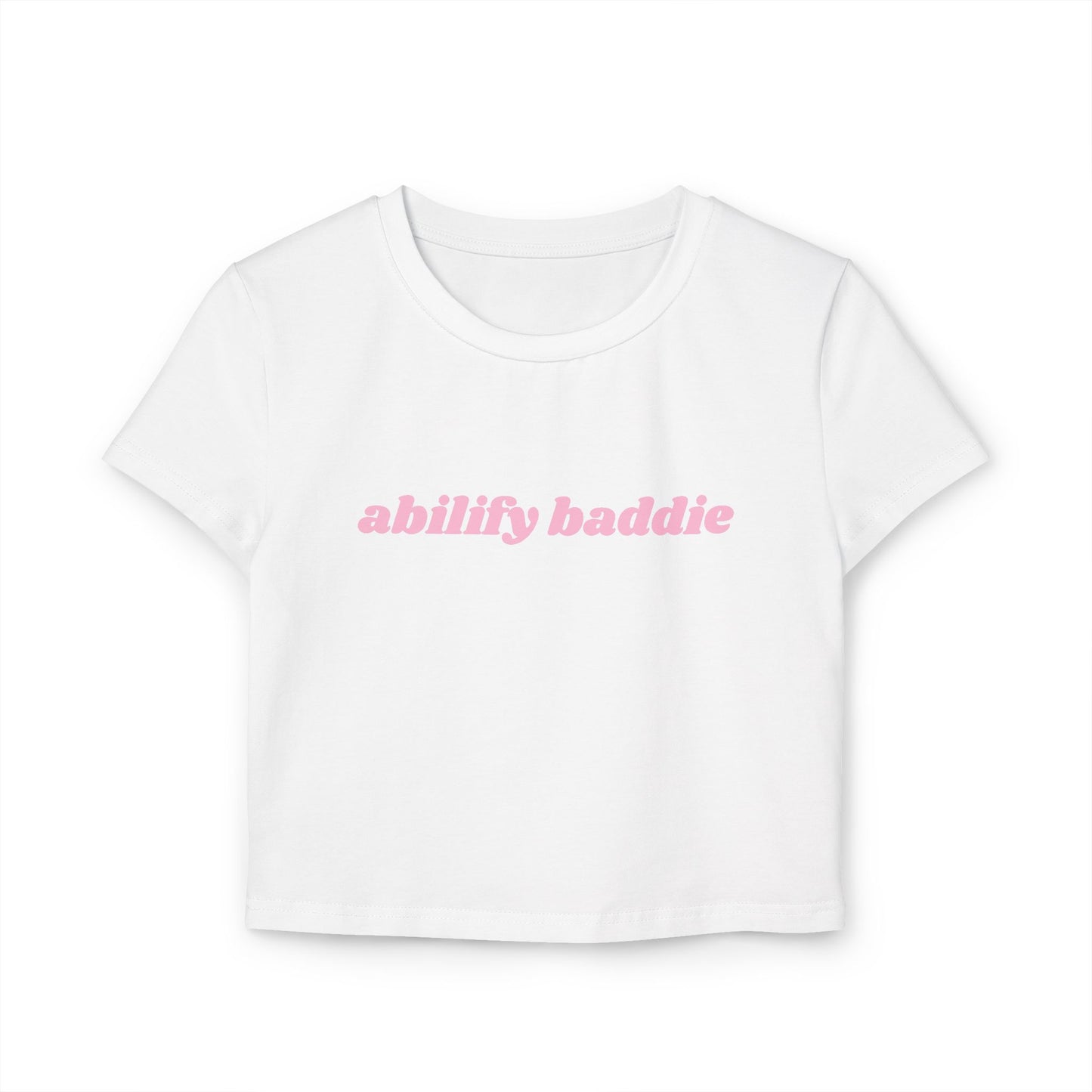 Abilify Baddie baby tee - Pink